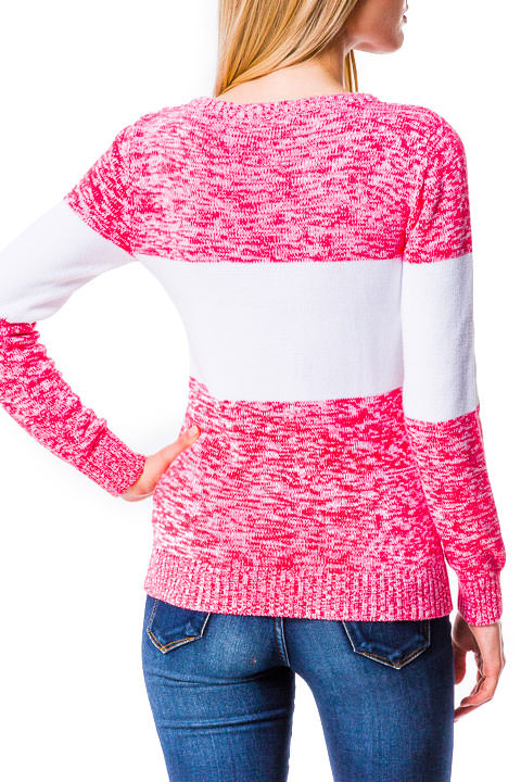 Фото товара 6296, женский розовый свитер
