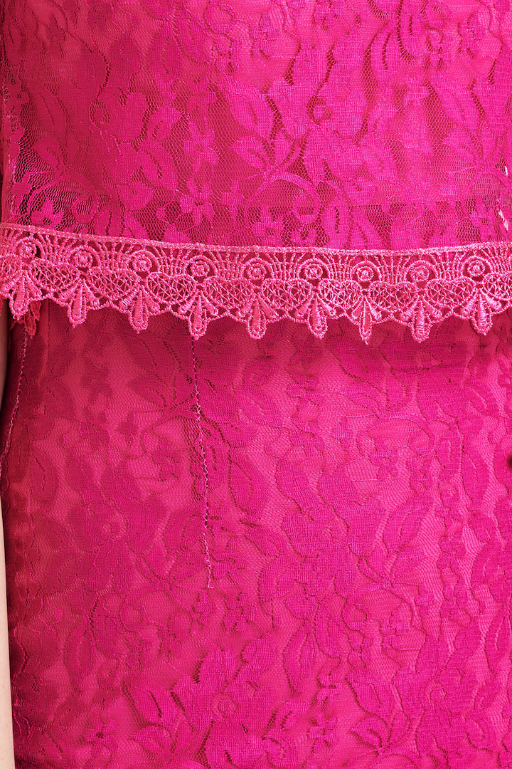 Фото товара 16463, розовое коктейльное платье
